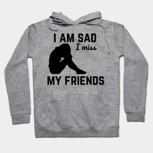 i am sad i miss my friends Hoodie